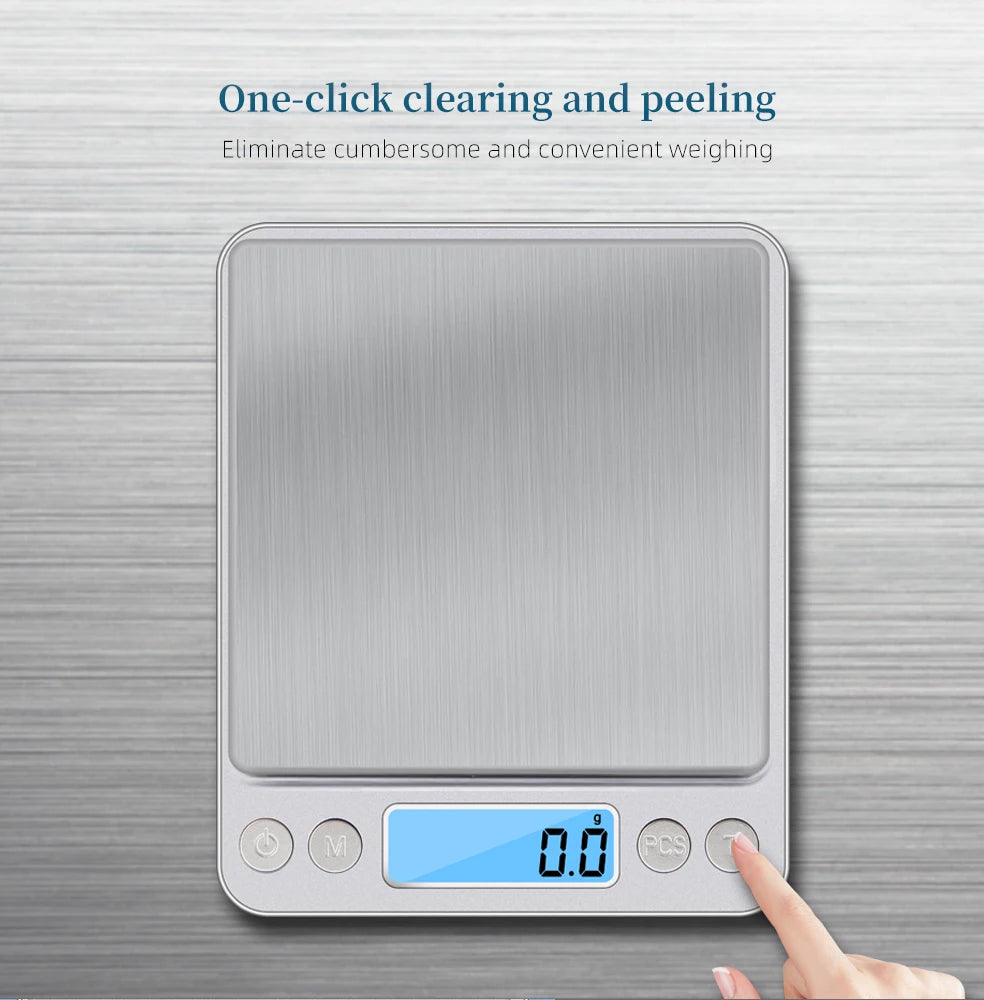 Digital Kitchen & Jewelry Precision Scale with LCD Display