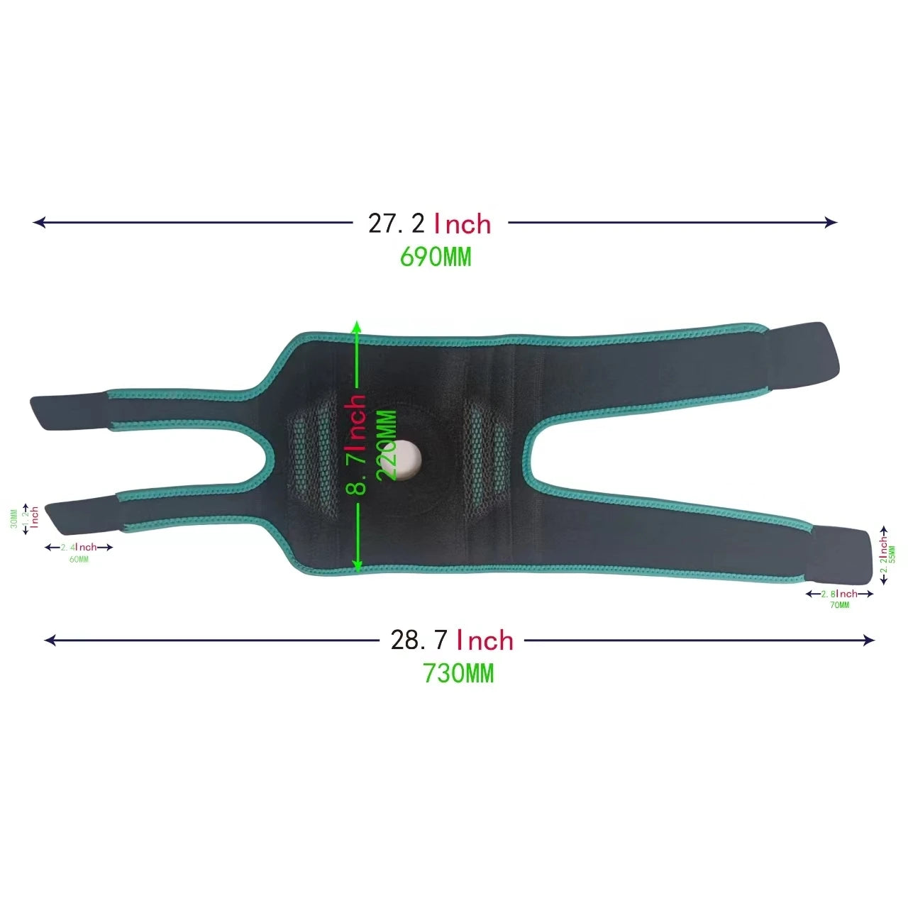 One-Piece Silicone Anti-Slip Knee Pads for Sports & Fitness