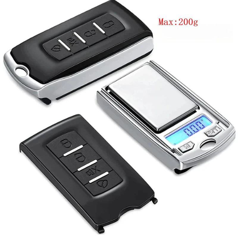Portable Digital Pocket Scale – High Precision, Mini Key-Shaped