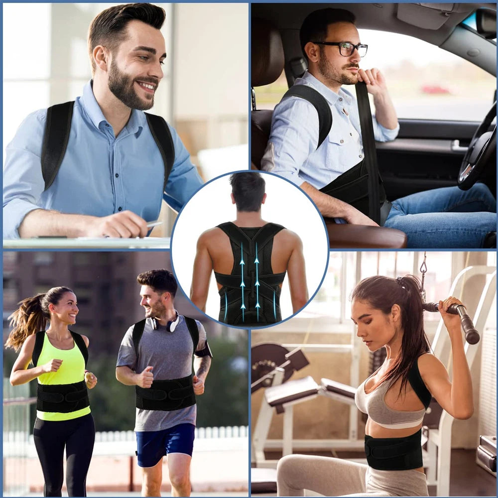 Adjustable Back Brace Posture Corrector for Men & Women