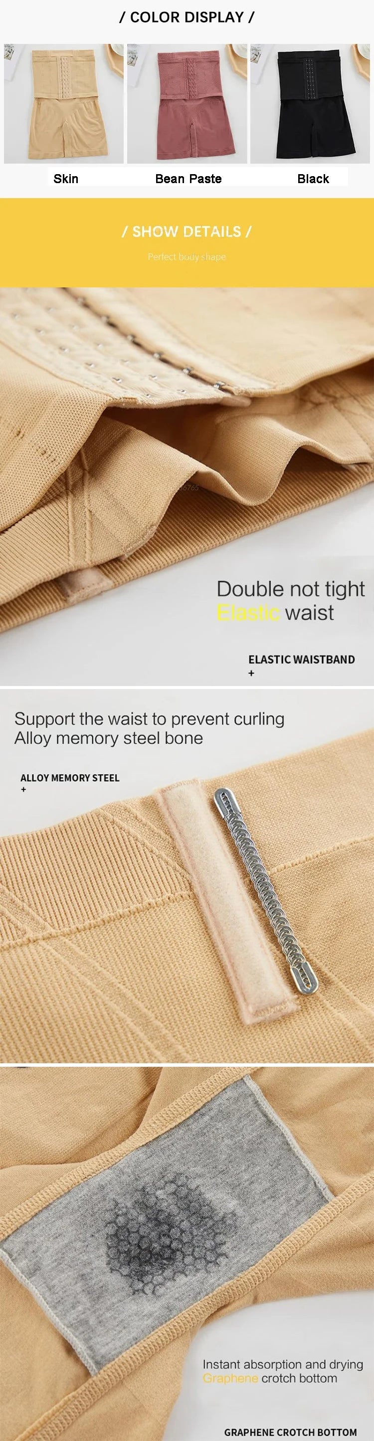 Women’s Tummy Control Shapewear Shorts with Butt Lifter