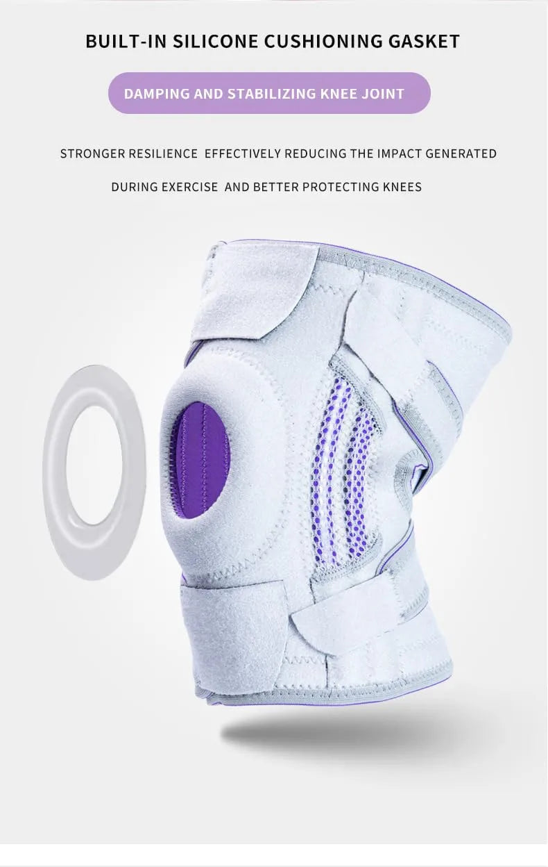 One-Piece Silicone Anti-Slip Knee Pads for Sports & Fitness