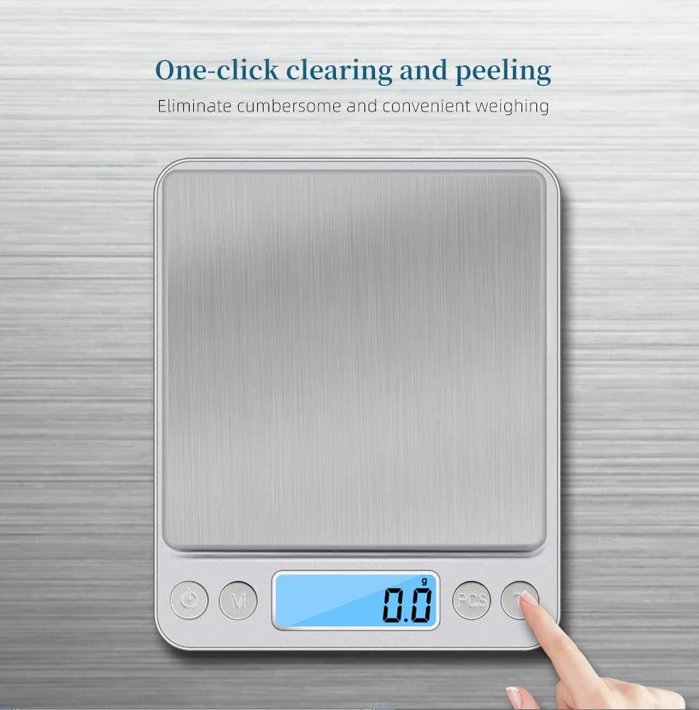 Digital Kitchen & Jewelry Precision Scale with LCD Display