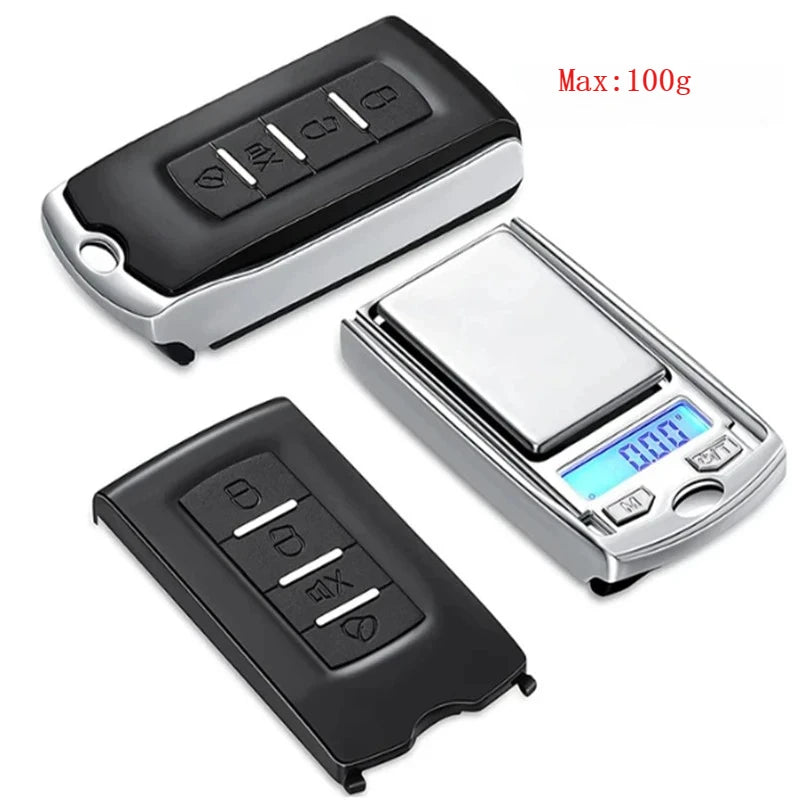 Portable Digital Pocket Scale – High Precision, Mini Key-Shaped
