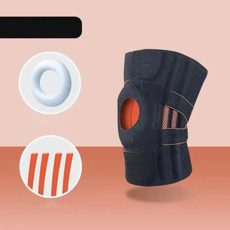 One-Piece Silicone Anti-Slip Knee Pads for Sports & Fitness
