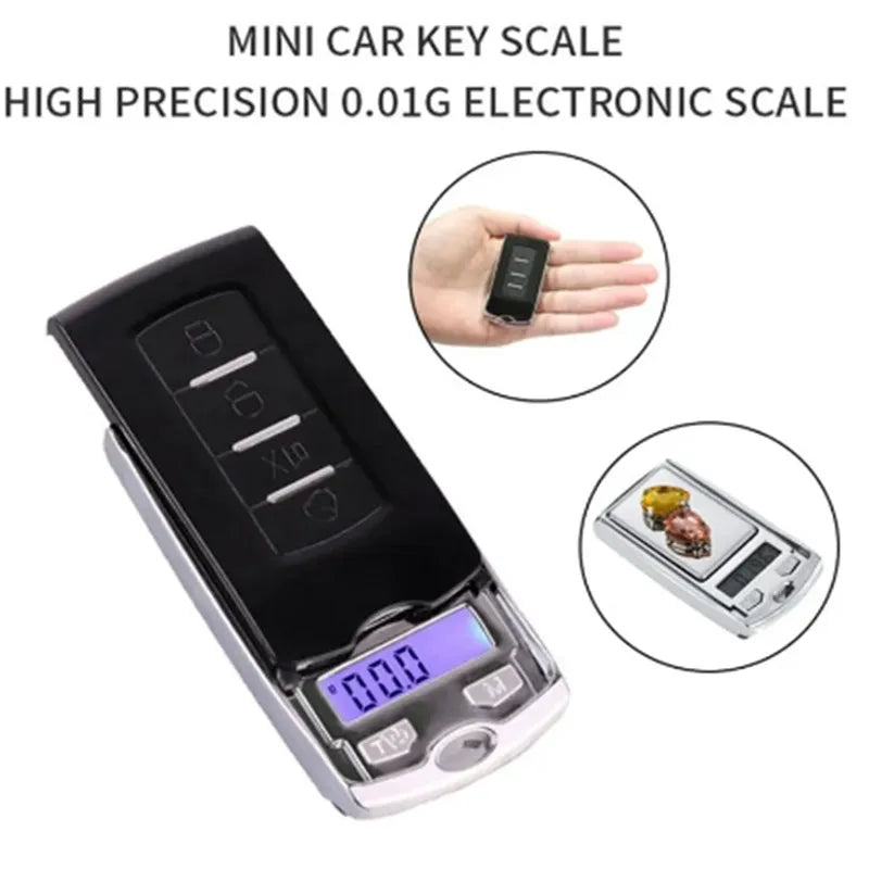 Portable Digital Pocket Scale – High Precision, Mini Key-Shaped