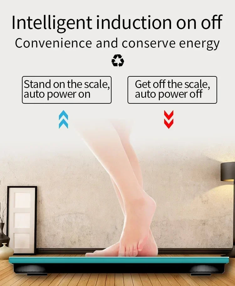 2026 Smart Bluetooth Body Weight & Fat Scale with App