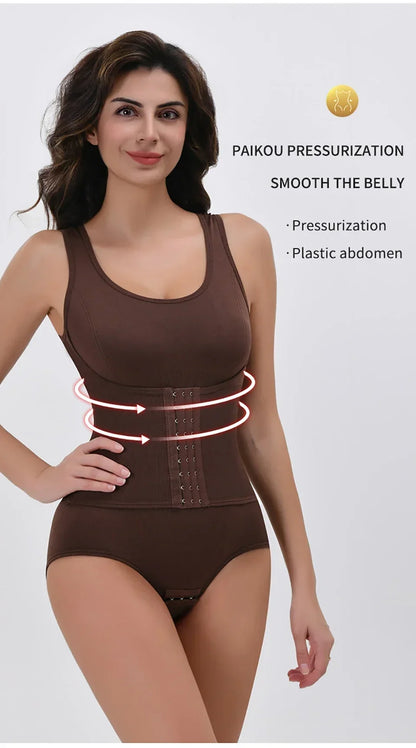 2025 Women’s Bodysuit Shapewear with Zipper & Waist Trainer