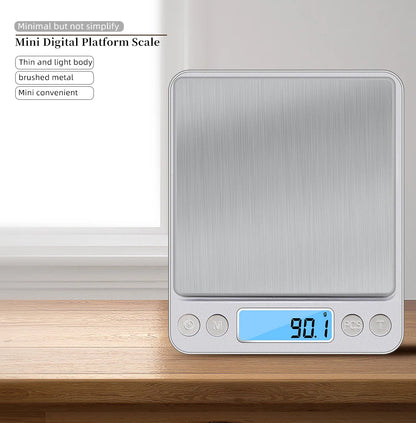 Digital Kitchen & Jewelry Precision Scale with LCD Display