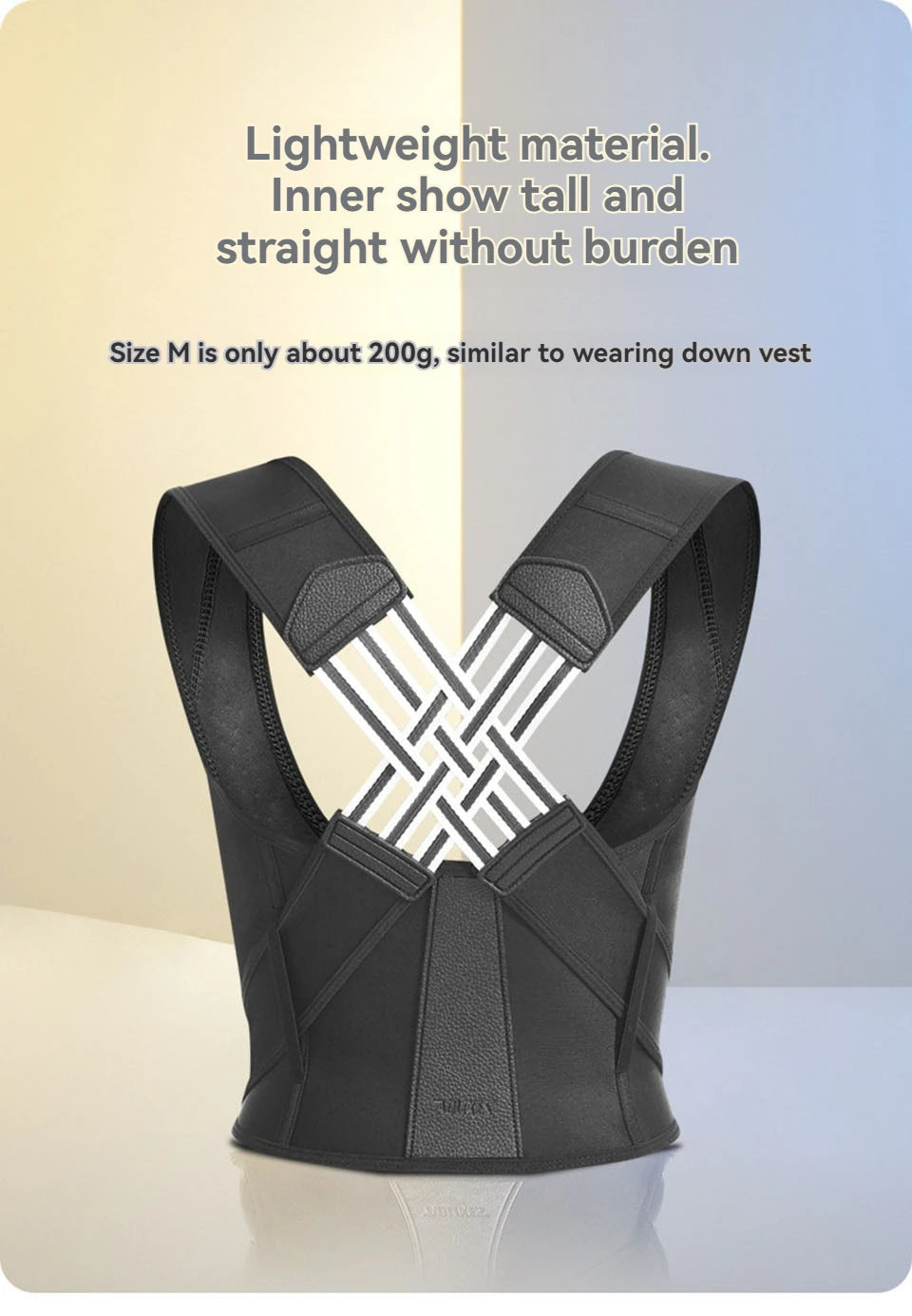 AOLIKES Adjustable Back Posture Corrector Brace for Men & Women