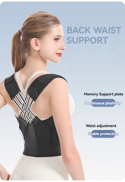 AOLIKES Adjustable Back Posture Corrector Brace for Men & Women