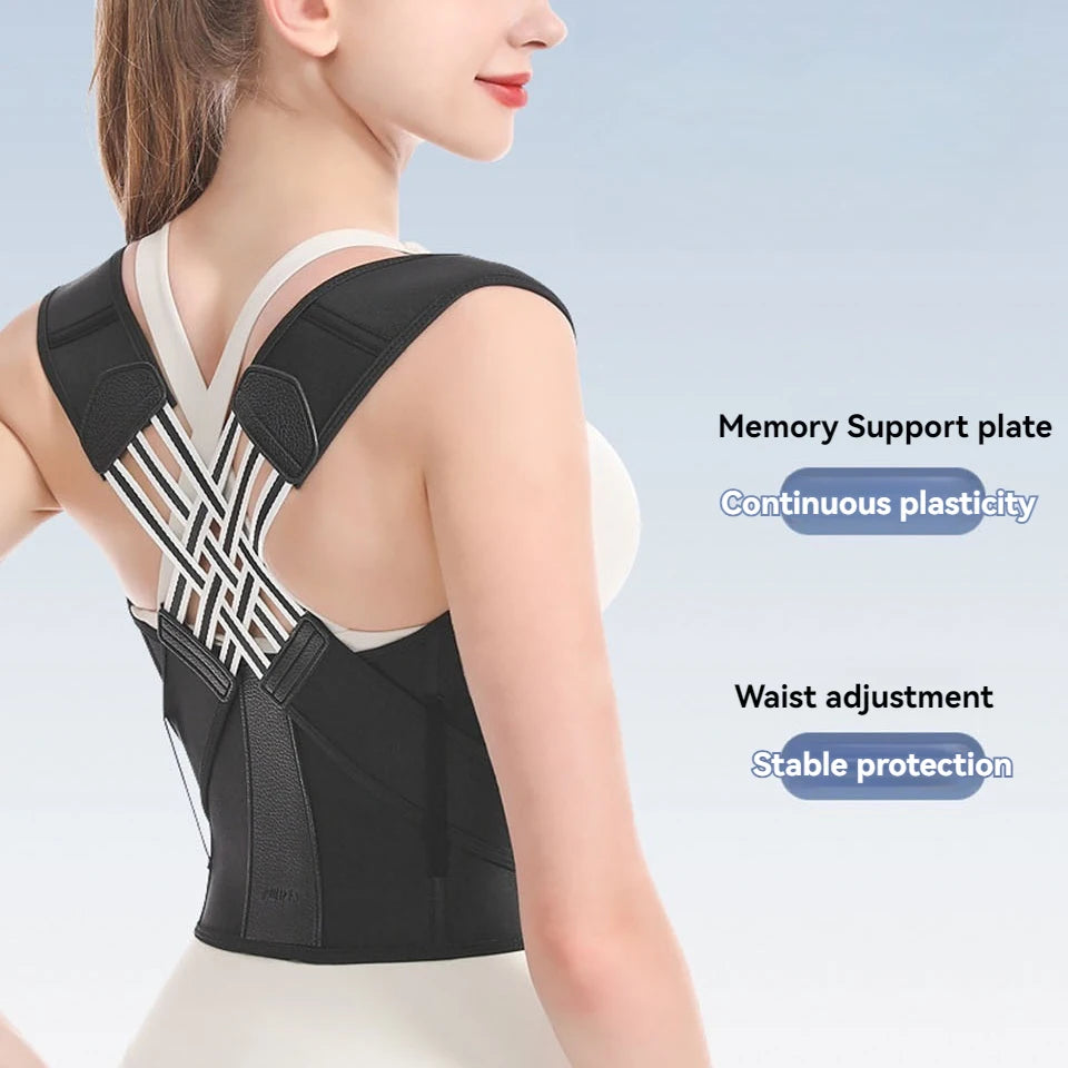 AOLIKES Adjustable Back Posture Corrector Brace for Men & Women