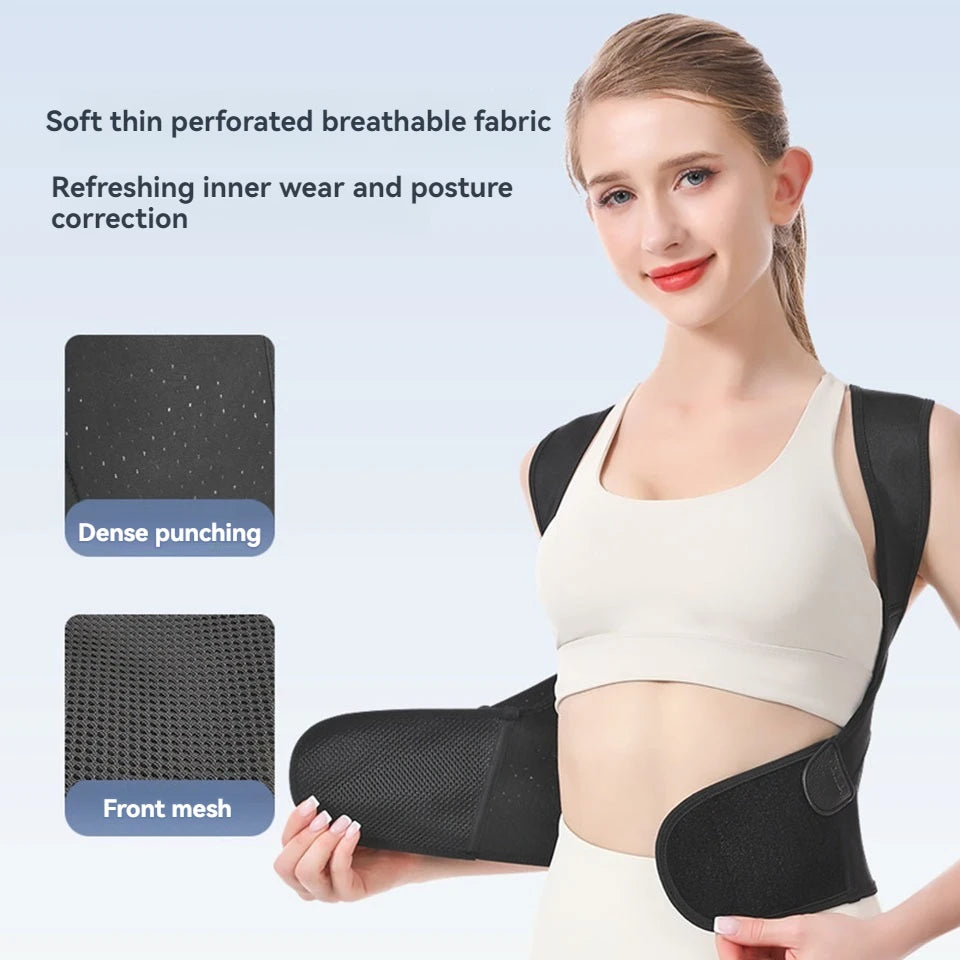 AOLIKES Adjustable Back Posture Corrector Brace for Men & Women