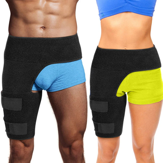 Adjustable Groin & Hip Support Compression Wrap for Pain Relief