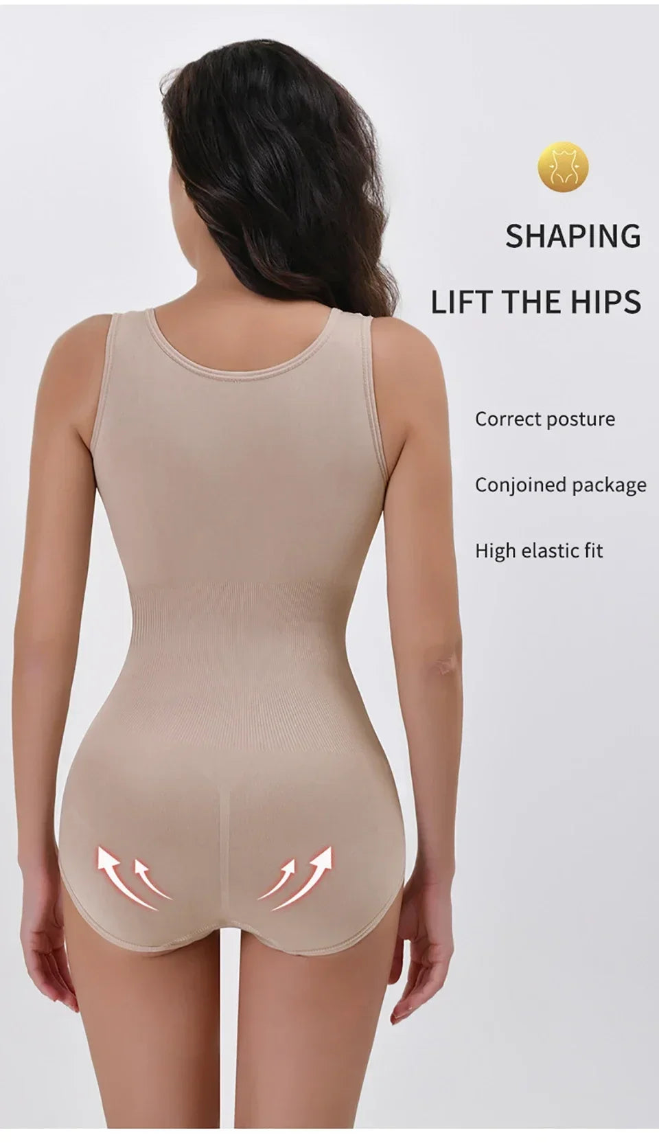 2025 Women’s Bodysuit Shapewear with Zipper & Waist Trainer