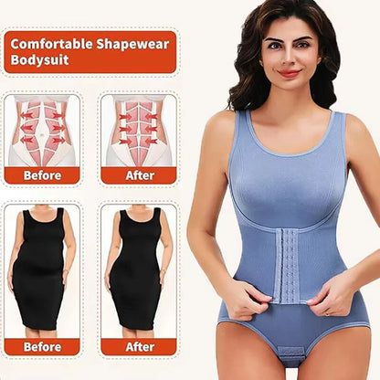 2025 Women’s Bodysuit Shapewear with Zipper & Waist Trainer