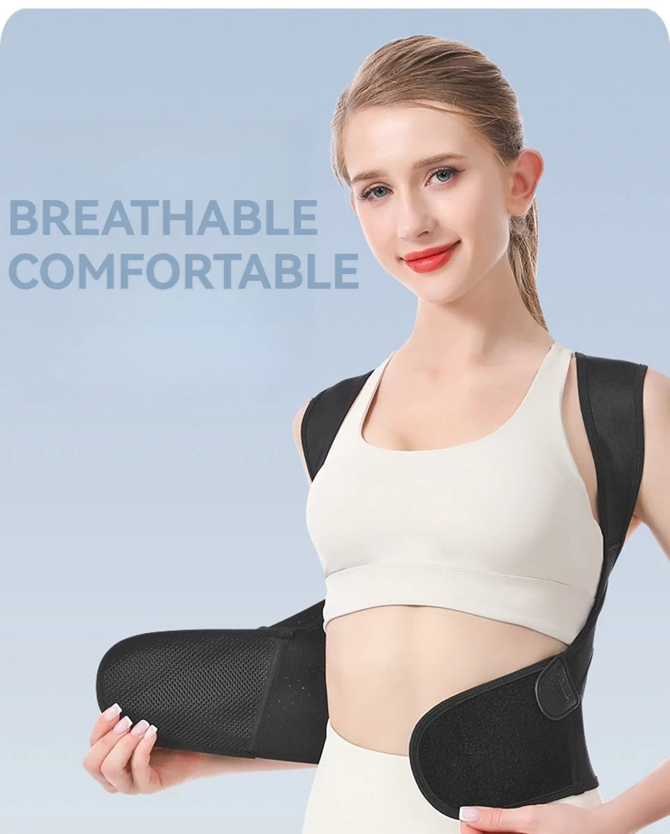 AOLIKES Adjustable Back Posture Corrector Brace for Men & Women