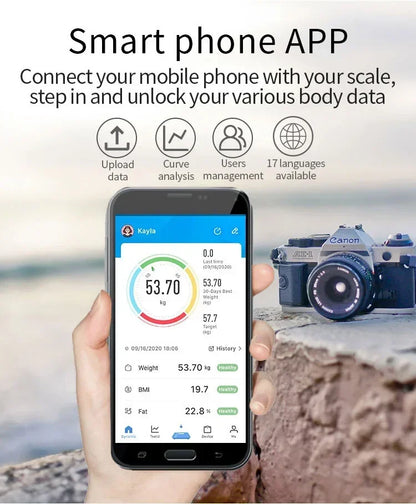 2026 Smart Bluetooth Body Weight & Fat Scale with App