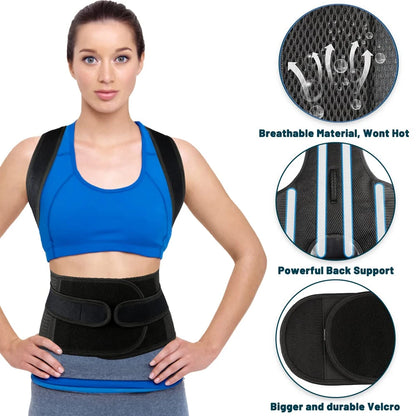 Adjustable Back Brace Posture Corrector for Men & Women