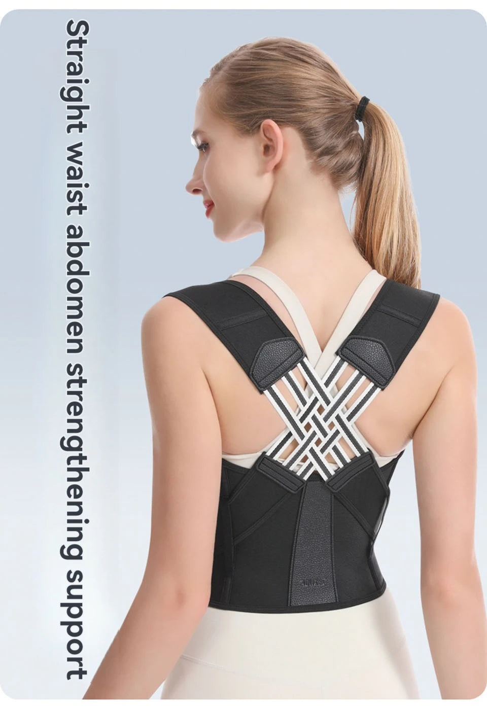 AOLIKES Adjustable Back Posture Corrector Brace for Men & Women