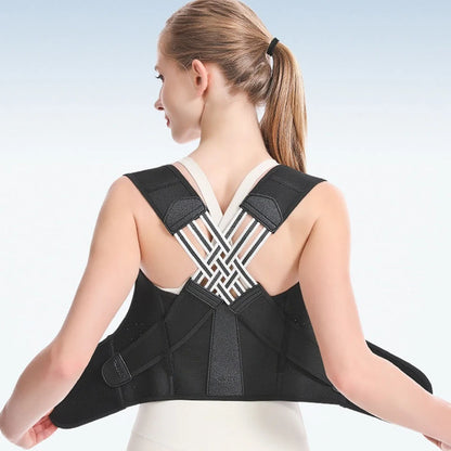 AOLIKES Adjustable Back Posture Corrector Brace for Men & Women
