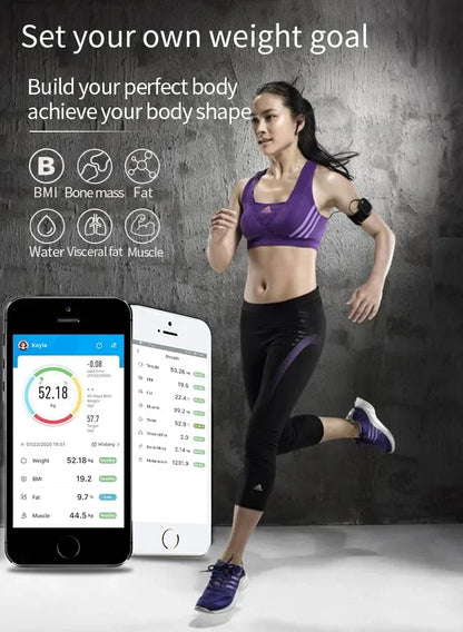 2026 Smart Bluetooth Body Weight & Fat Scale with App
