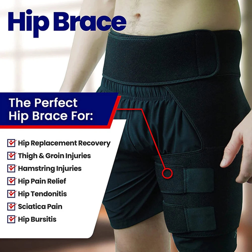 Adjustable Groin & Hip Support Compression Wrap for Pain Relief