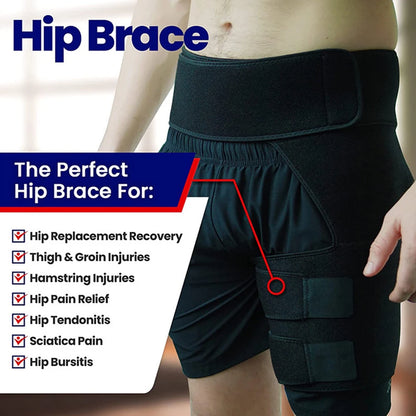 Adjustable Groin & Hip Support Compression Wrap for Pain Relief